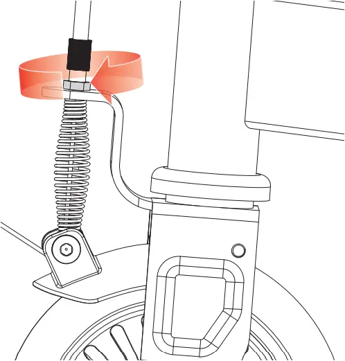 Razor PowerWing - Adjusting brakes at cable 2