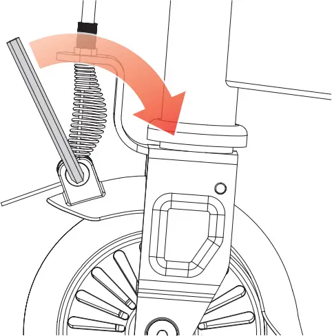 Razor PowerWing - Adjusting brakes at wire 3