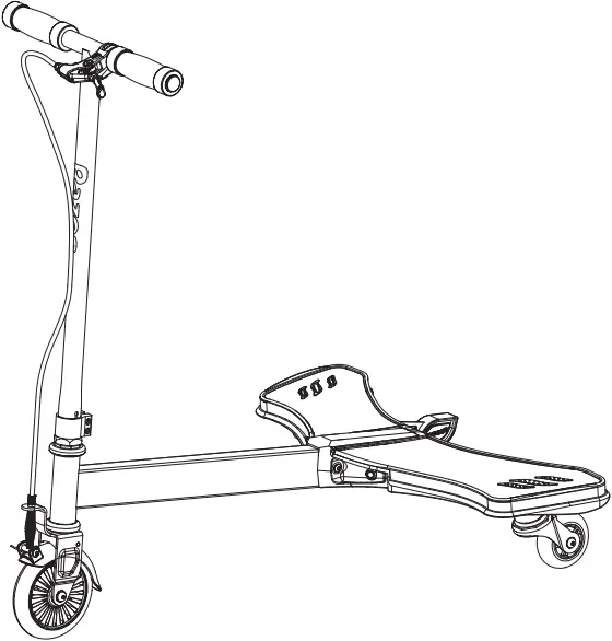 Razor PowerWing lightshow Scooter