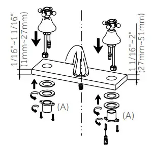 SIGNATURE HARDWARE 948587 Widespread Gooseneck - INSTALLATION 5