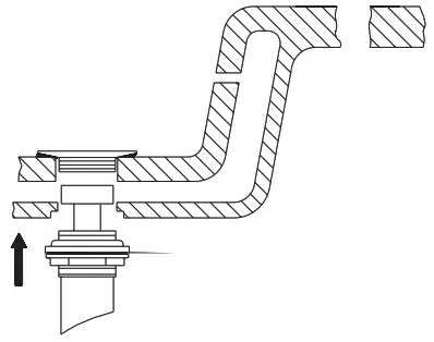 SIGNATURE HARDWARE 948587 Widespread Gooseneck - POP-UP DRAIN INSTALLATION 3