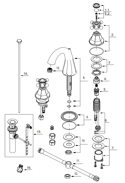 SIGNATURE HARDWARE 948587 Widespread Gooseneck - Product Overview