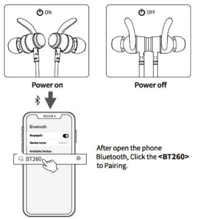 Kvance Technology BT260 Wireless NeckBand Earphone-fig1