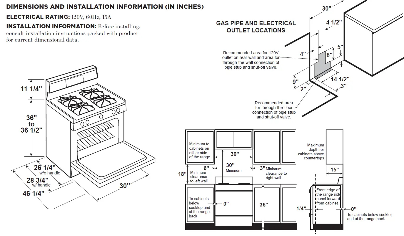 GE APPLIANCES JGB660YP 30 Inch Free-Standing Gas Range 1