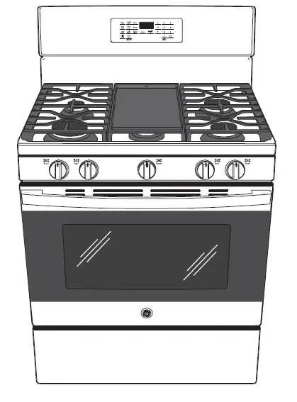 GE APPLIANCES JGB660YP 30 Inch Free-Standing Gas Range 2