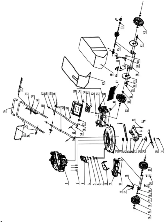 POWERSMART PSM2521SR 21 Inch 3 in 1 Gas Self Propelled Lawn Mower - fig 6