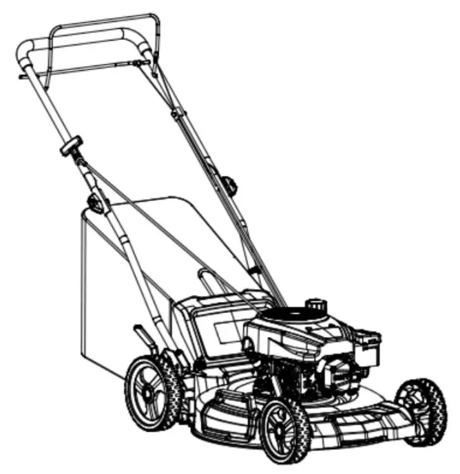 POWERSMART PSM2521SR 21 Inch 3 in 1 Gas Self Propelled Lawn Mower