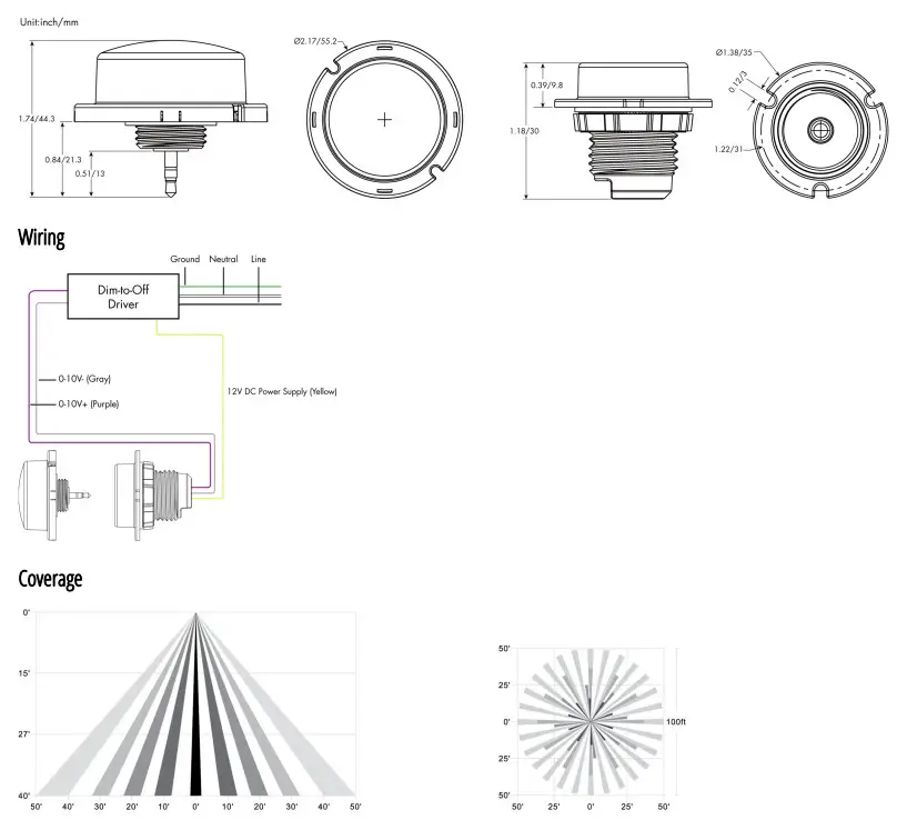 VENTURE LIGHTING PH86347 Plugin Photo Motion Sensor - FIg3