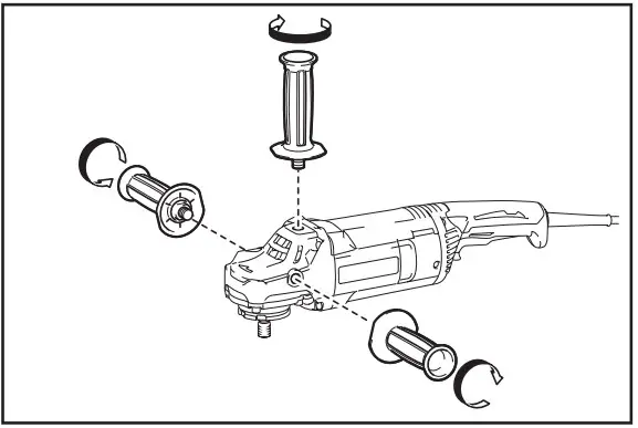 Installing side grip (handle)