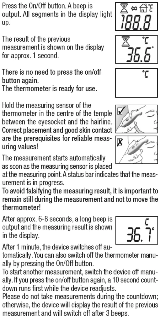Measuring temperature
