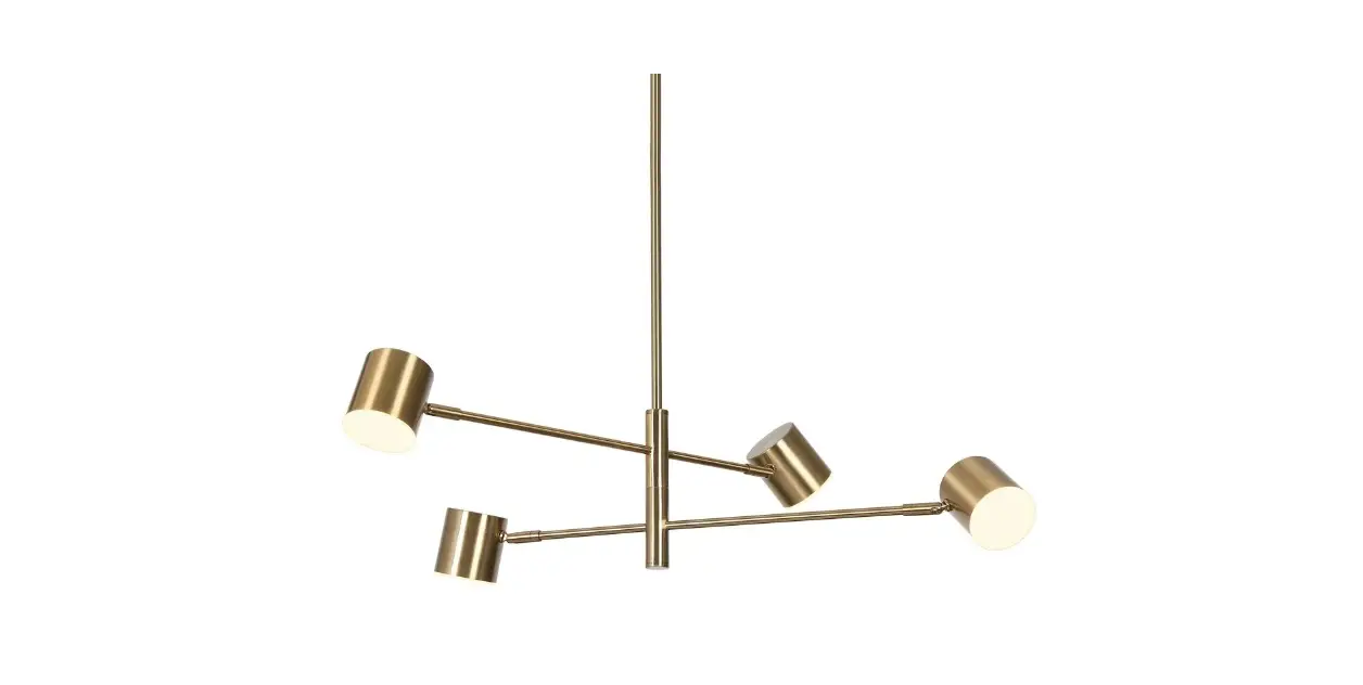 Zevni A04637 Frey 4-light Gold Modern-contemporary Chandelier Installation Guide