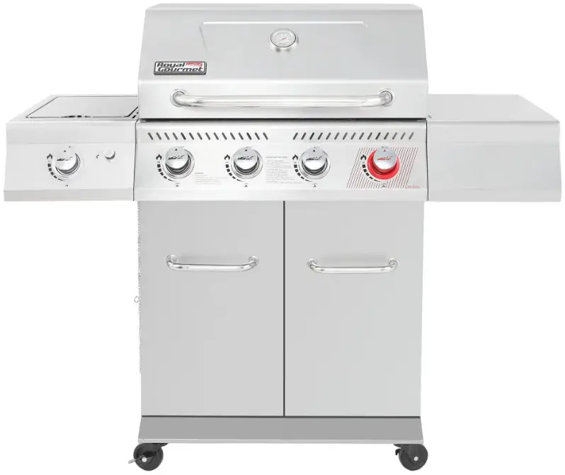 ROYAL GOURMET GA4402S Stainless Steel 4-Burner BBQ Cabinet Style