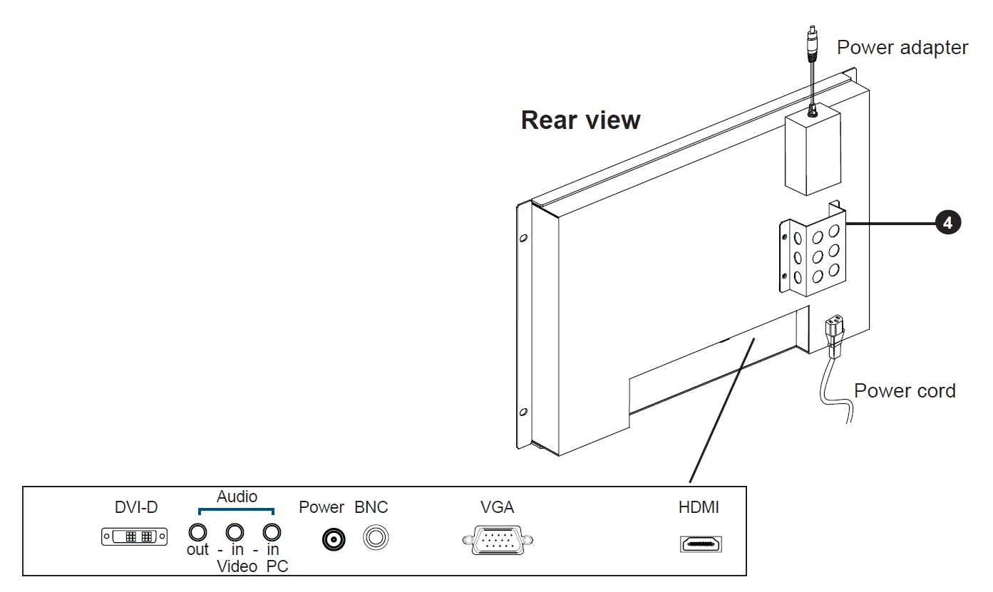 CiT RMPW-161-19 7U Rack Mount Display Panel 04