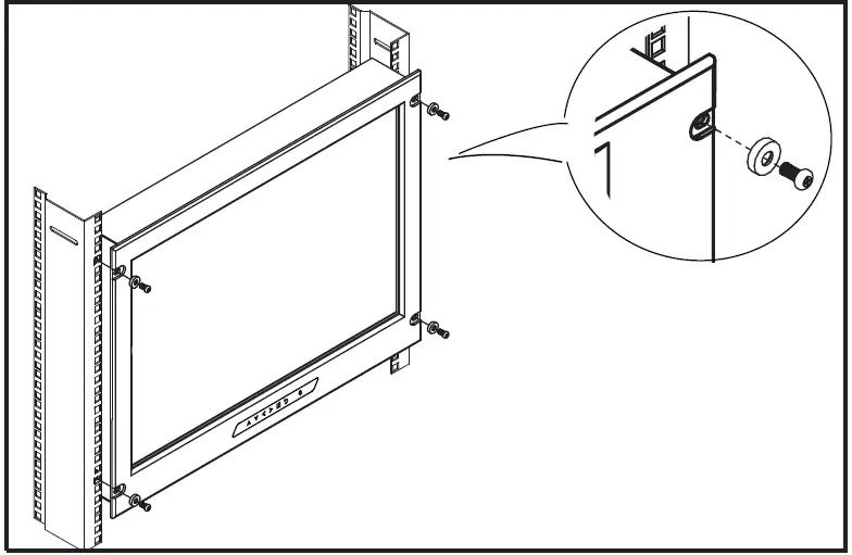 CiT RMPW-161-19 7U Rack Mount Display Panel 08