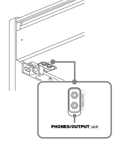 CASIO Privia PX-765 Digital Piano User Guide - Connecting Headphones