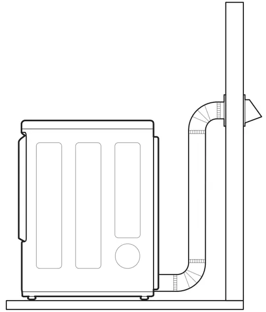 LG DLE7100 7.3 cu. ft. Ultra Large Capacity Electric Dryer - Correct Venting