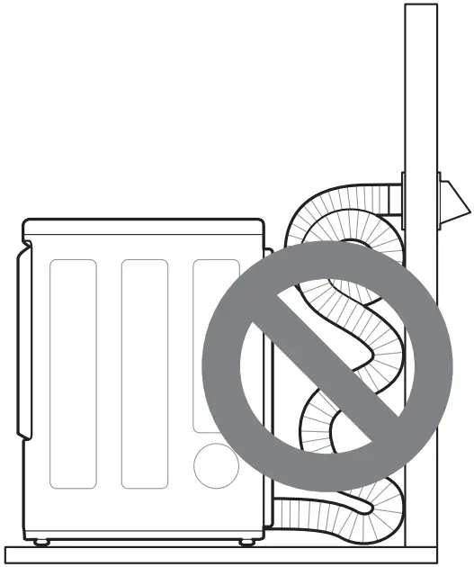 LG DLE7100 7.3 cu. ft. Ultra Large Capacity Electric Dryer - Incorrect Venting