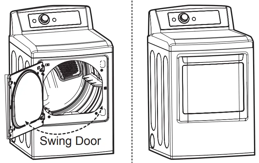 LG DLE7100 7.3 cu. ft. Ultra Large Capacity Electric Dryer - Test the swing