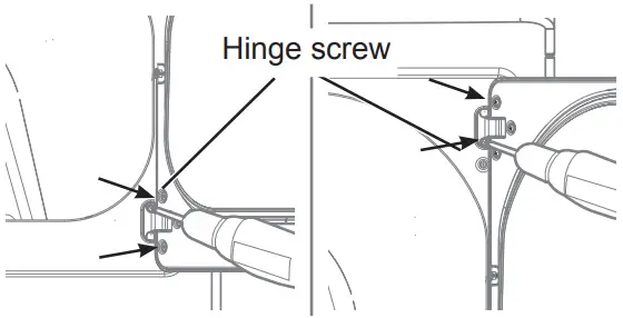 LG DLE7100 7.3 cu. ft. Ultra Large Capacity Electric Dryer - While supporting the door