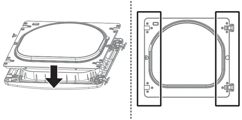 LG DLE7100 7.3 cu. ft. Ultra Large Capacity Electric Dryer - hinges and cover caps