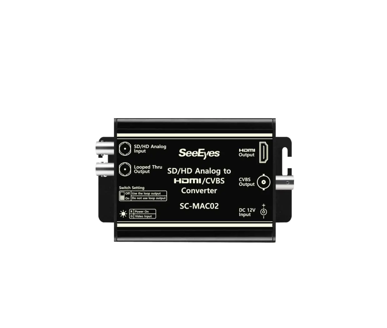 Seeeyes Sc-mac02 Sd Or Hd Analog To Hdmi Or Cvbs Converter User Manual
