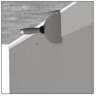 TRIM-TEX Wall Mounted Deflection Bead - Step 4