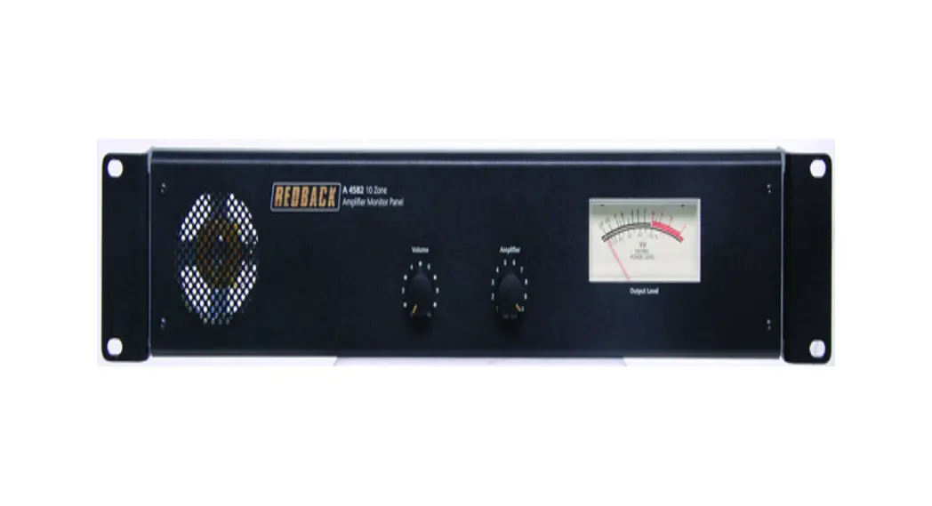 Redback 4582 Amplifier Monitor Panel Owner's Manual Redback 4582 Amplifier Monitor Panel Owner's Manual
