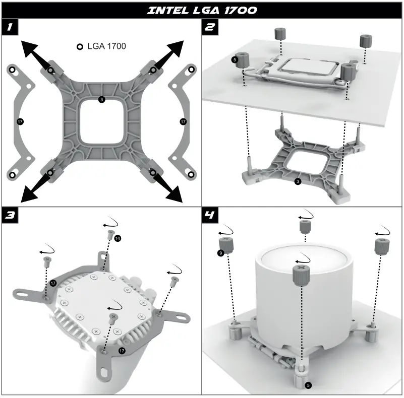 Alpenfoehn Gletscherwasser 360 High Speed CPU Cooler - FIG 1