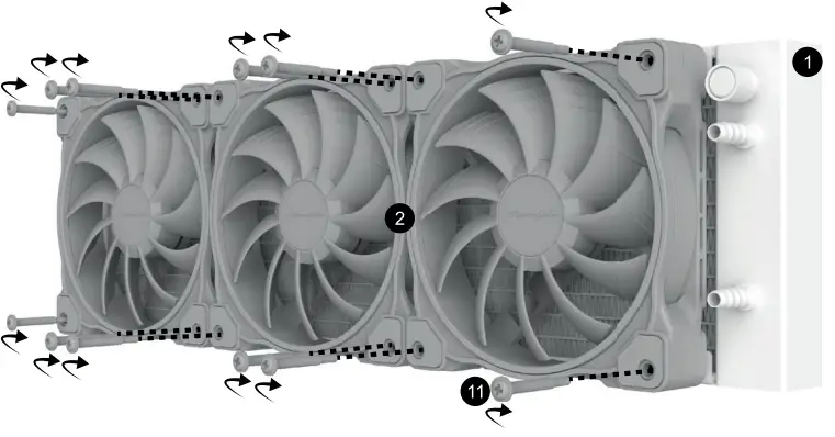 Alpenfoehn Gletscherwasser 360 High Speed CPU Cooler - FIG 7