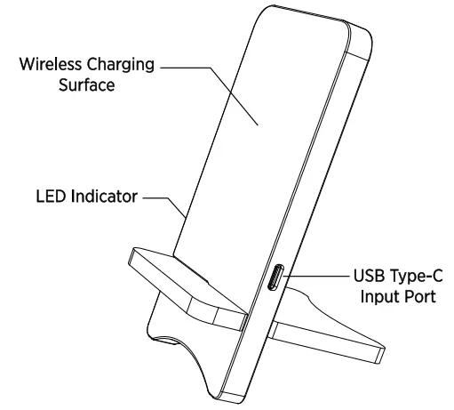 Bamboo EAC BW23 Wireless Charger and Phone Stand -