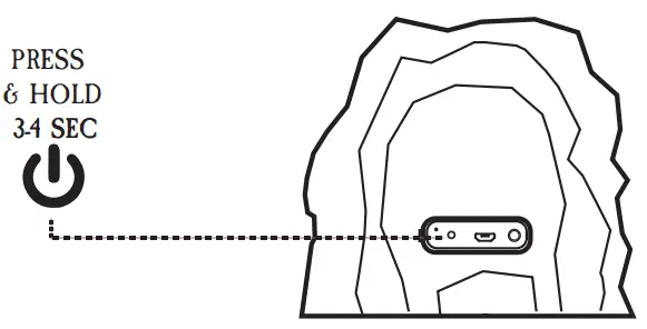 MARGARITAVILLE MA111-MGV Outdoor Rock Bluetooth Speaker -- Pairing1