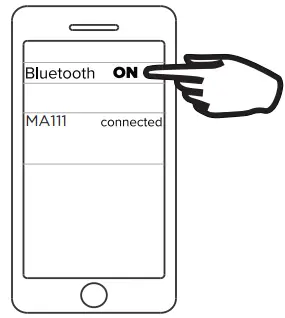 MARGARITAVILLE MA111-MGV Outdoor Rock Bluetooth Speaker -- Pairing3