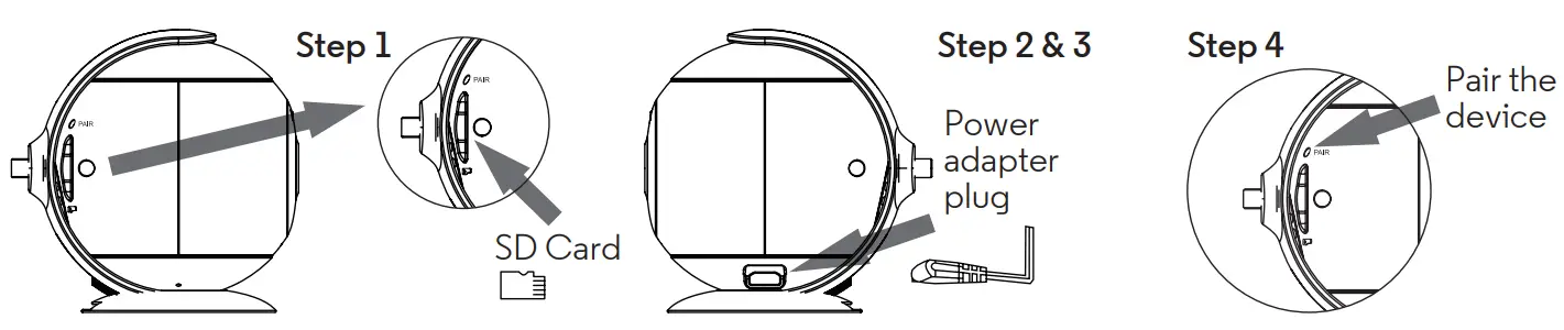 motorola FOCUS89 Indoor Full HD Wi-Fi Indoor Camera- Power Supply