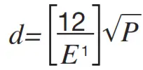 Separation distance from the frequency transmitter 2