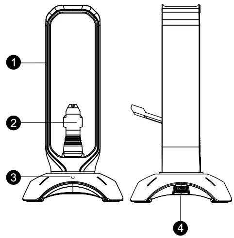 CANYON CND-GWH200 USB Hub --RGB LED light