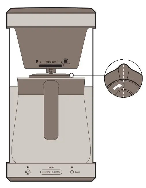 oxo 8718800 Brew 8-Cup Coffee Maker- Brewing into Carafe