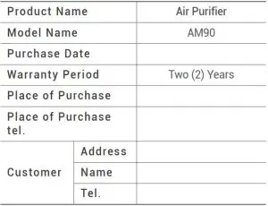 FIG 13 PRODUCT WARRANTY