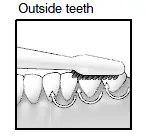 outside teeth