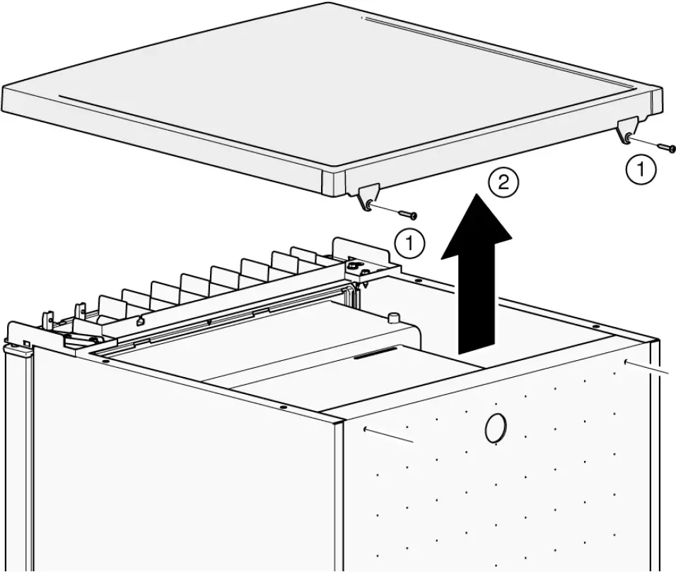 Changing Door Hinge of The Appliance Door 01