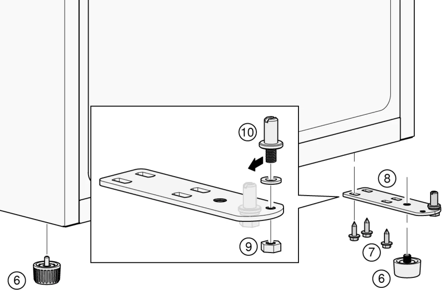 Changing Door Hinge of The Appliance Door 03