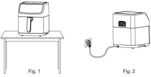 Midea MF-CN55A2 5.5L Deluxe Digital Digital Air Fryer - 2
