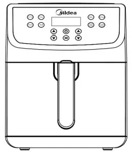 Midea MF-CN55A2 5.5L Deluxe Digital Digital Air Fryer