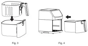 Midea MF-CN55A2 5.5L Deluxe Digital Digital Air Fryer - 3