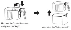 Midea MF-CN55A2 5.5L Deluxe Digital Digital Air Fryer - Cleaning and maintence