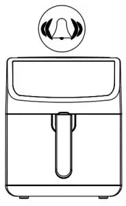 Midea MF-CN55A2 5.5L Deluxe Digital Digital Air Fryer - barrel 2