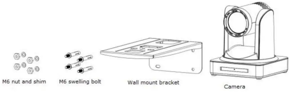 BZBGEAR BG-ND Series Live Streaming Camera - WALL MOUNT GUIDE