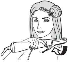 Panasonic Hair Styler EH-KN8C - Rotate the brush