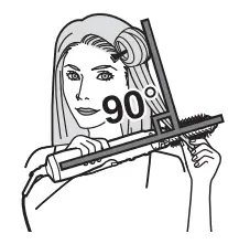 Panasonic Hair Styler EH-KN8C - When curling