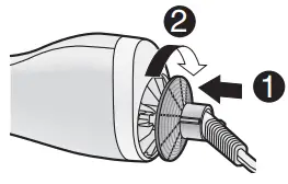 Panasonic Hair Styler EH-KN8C - clockwise