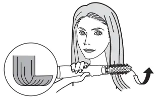 Panasonic Hair Styler EH-KN8C - increasing